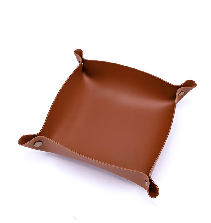 Lisslune | Leather tray catch basin storage box