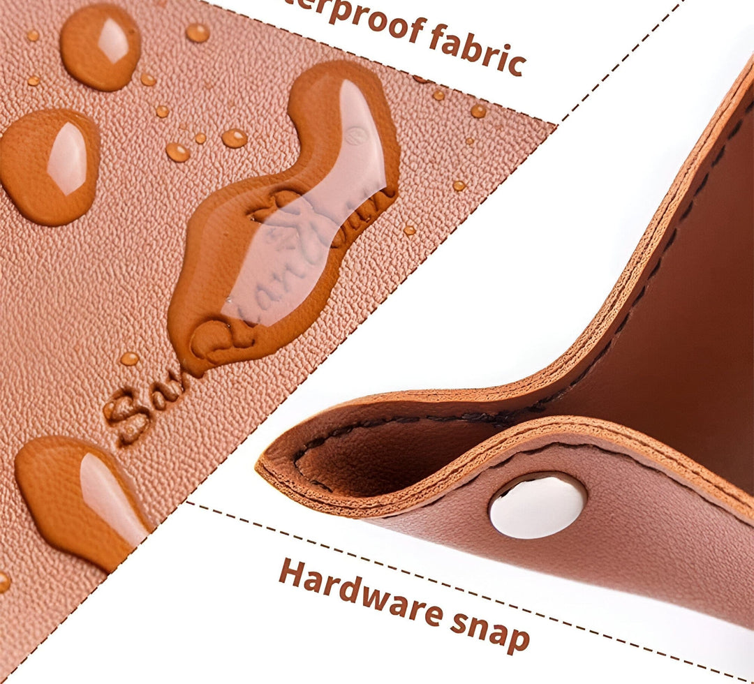 Lisslune | Leather tray catch basin storage box