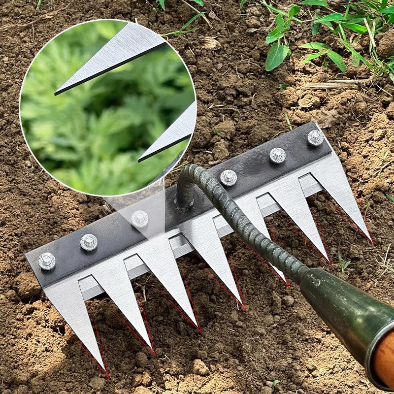 Lisslune | Garden Rake Expert – Versatile Hand Rake made of Carbon Steel for Precision Work