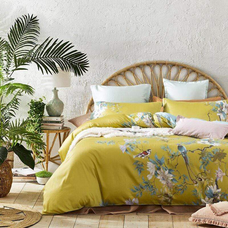 Lisslune | TranquilGold – Soft Egyptian Cotton Pillowcase Set for Relaxing Sleep