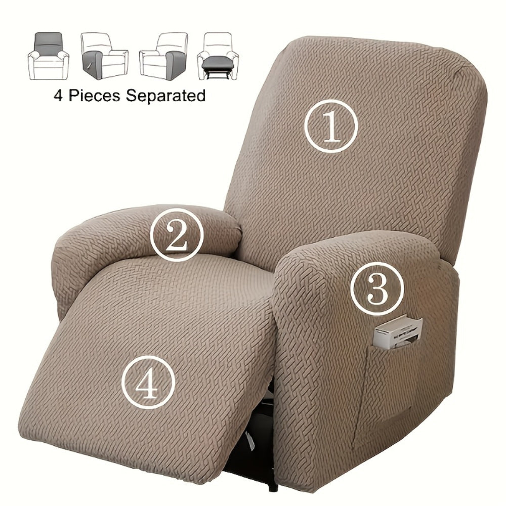 Lisslune | Juno Fitted Recliner Chair Cover Soft Pocket