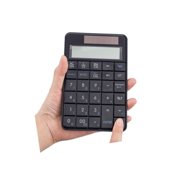 Lisslune | MC-56AG 2 in 1 2.4G USB numeric wireless keyboard & calculator with LCD display (Black)
