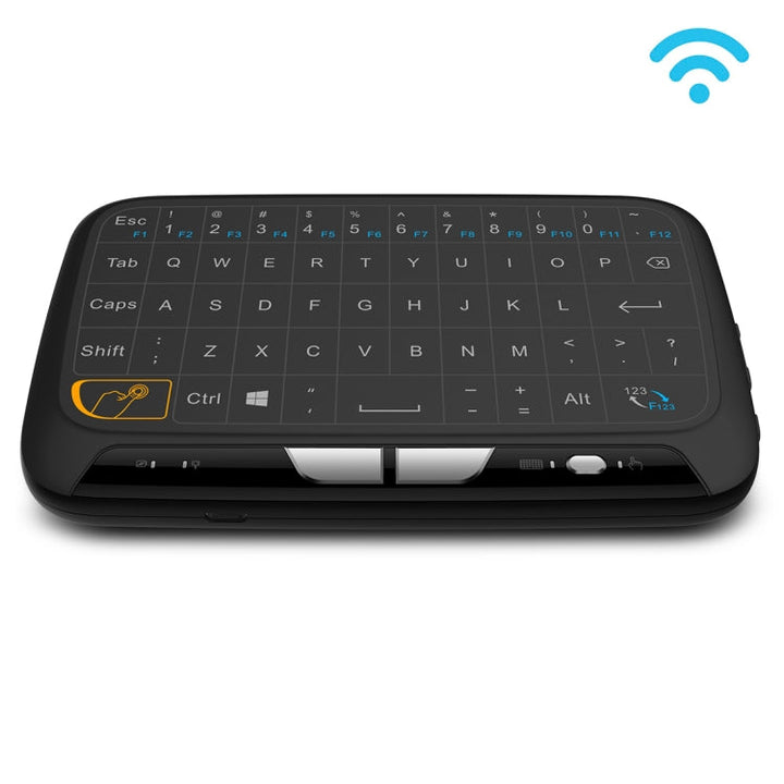 Lisslune | H18 2.4GHz Mini Wireless Air Mouse QWERTY Keyboard with Touchpad / Vibration for PC, TV (Black)