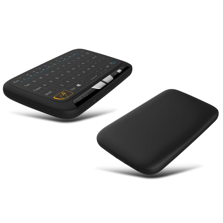 Lisslune | H18 2.4GHz Mini Wireless Air Mouse QWERTY Keyboard with Touchpad / Vibration for PC, TV (Black)