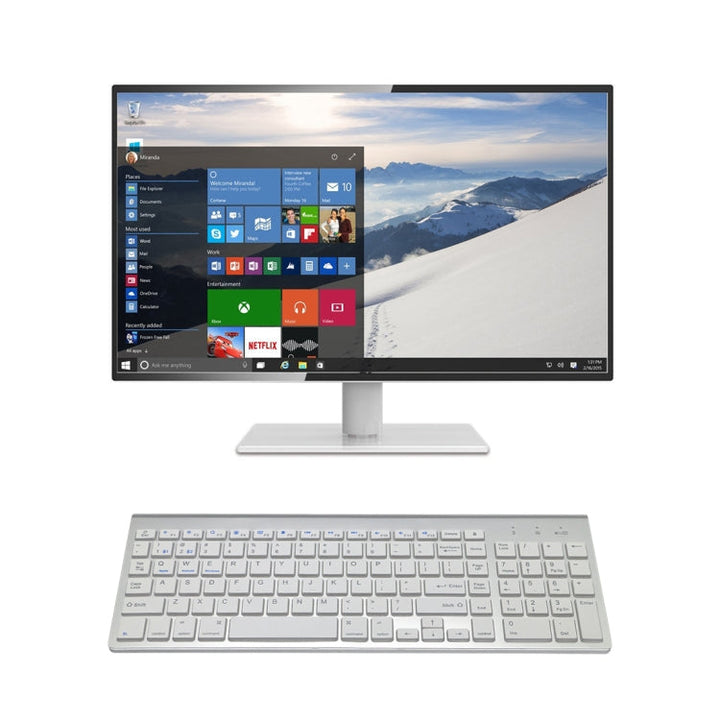 Lisslune | K368 Dual Mode Dual Channel 102 Keys Wireless Bluetooth Keyboard for Laptop, Notebook, Tablet, and Smartphones, Support for Android / iOS / Windows or an Updated Version (Silver)