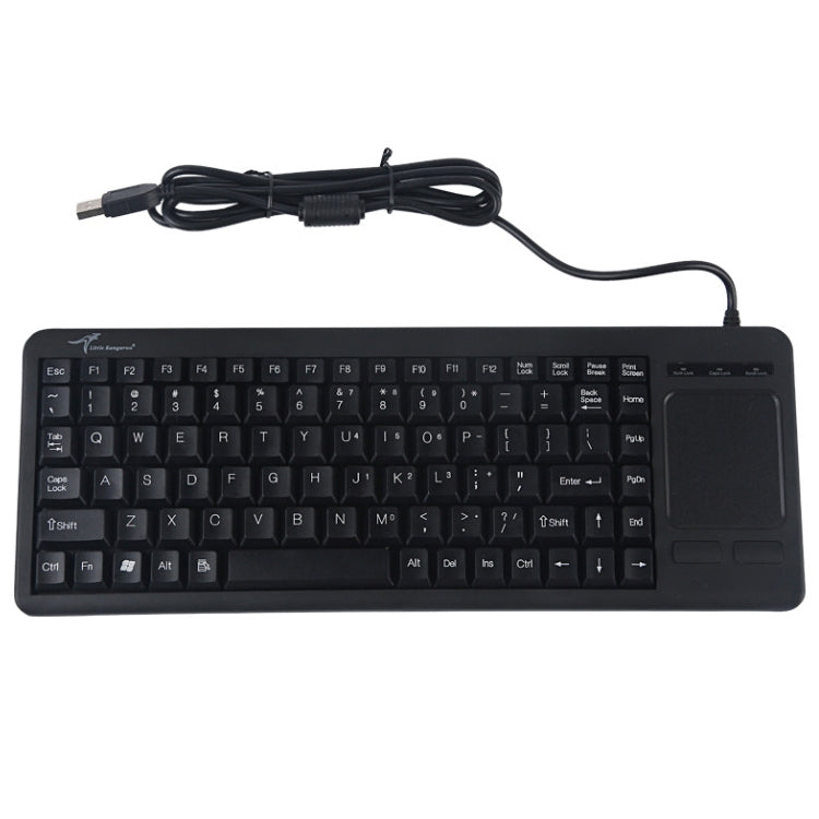Lisslune | DS-8800 USB interface Prevents water splashes Laser engraving keyboard with one piece Wired touchpad, Length: 1.5 m