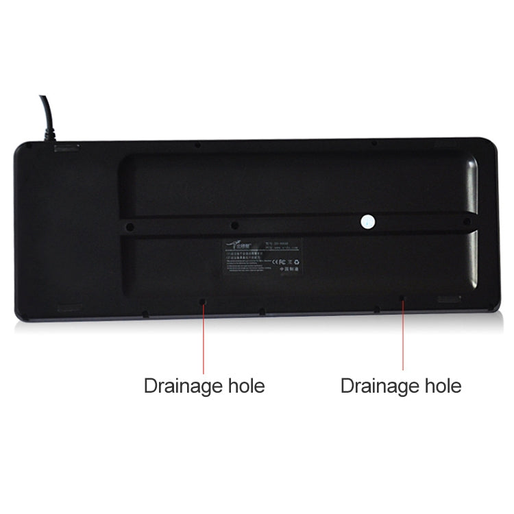 Lisslune | DS-8800 USB interface Prevents water splashes Laser engraving keyboard with one piece Wired touchpad, Length: 1.5 m