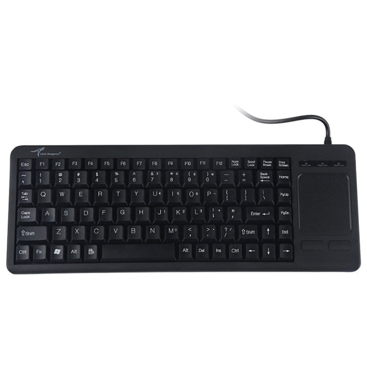 Lisslune | DS-8800 PS / 2 interface prevents splash water laser engraving sign one-piece wired touchpad keyboard, length: 1.5m