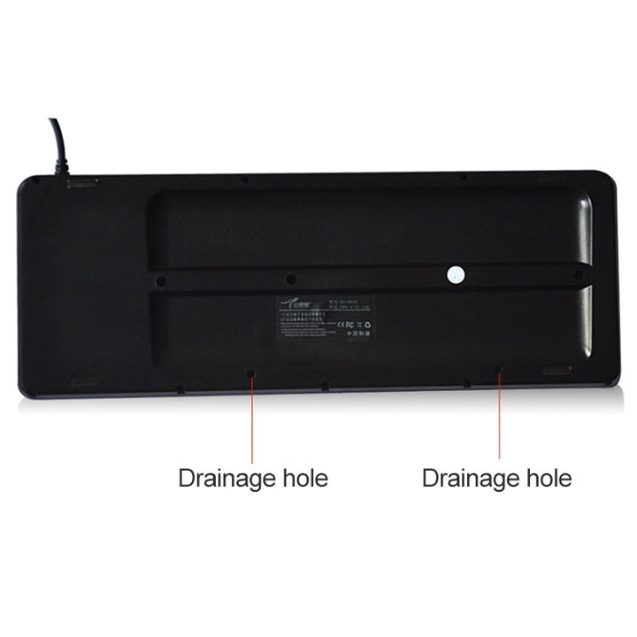 Lisslune | DS-8800 PS / 2 interface prevents splash water laser engraving sign one-piece wired touchpad keyboard, length: 1.5m