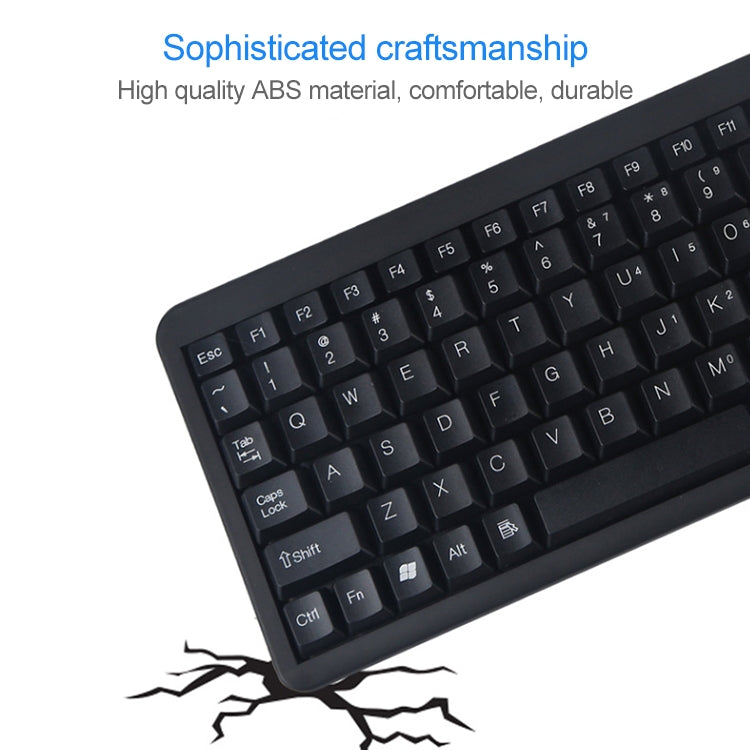 Lisslune | DS-8800 PS / 2 interface prevents splash water laser engraving sign one-piece wired touchpad keyboard, length: 1.5m
