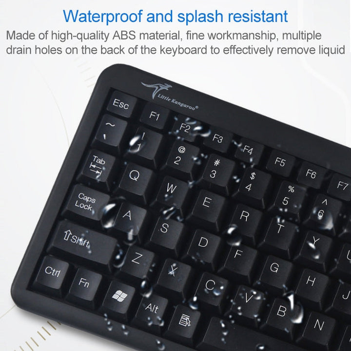 Lisslune | DS-8800 PS / 2 interface prevents splash water laser engraving sign one-piece wired touchpad keyboard, length: 1.5m