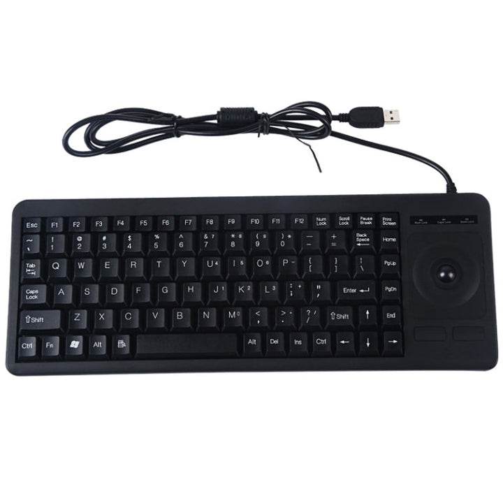 Lisslune | DS-8900 USB Interface Prevents Splashing Laser Engraving Signs One Piece Wired Trackball Keyboard, Length: 1.5 m