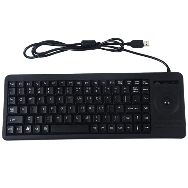 Lisslune | DS-8900 USB Interface Prevents Splashing Laser Engraving Signs One Piece Wired Trackball Keyboard, Length: 1.5 m