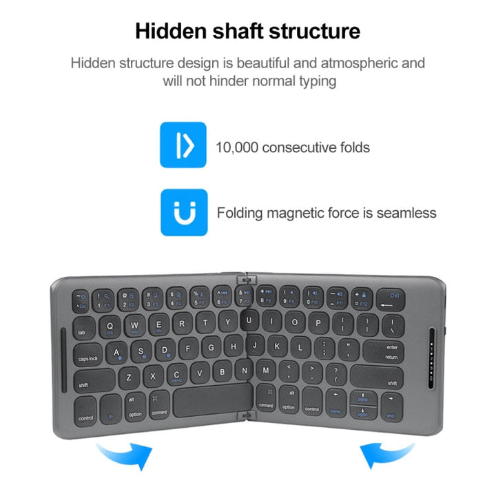 Lisslune | B088 Universal Mini Foldable Three-Channel Bluetooth Wireless Keyboard
