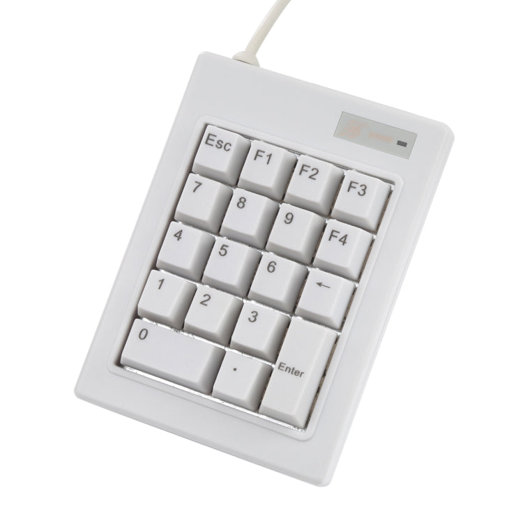 Lisslune | DX-18A 18-Key USB Wired Mechanical Black Switch Mini Numeric Keypad Keyboard (White)
