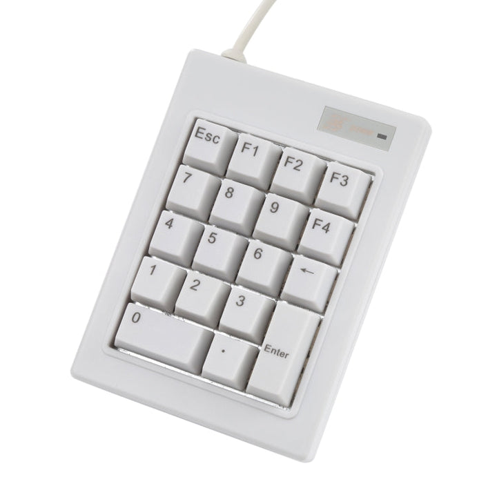 Lisslune | DX-18A 18-Key USB Wired Mechanical Black Switch Mini Numeric Keypad Keyboard (White)