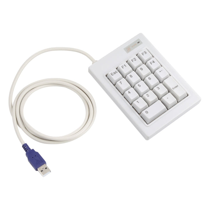 Lisslune | DX-18A 18-Key USB Wired Mechanical Black Switch Mini Numeric Keypad Keyboard (White)