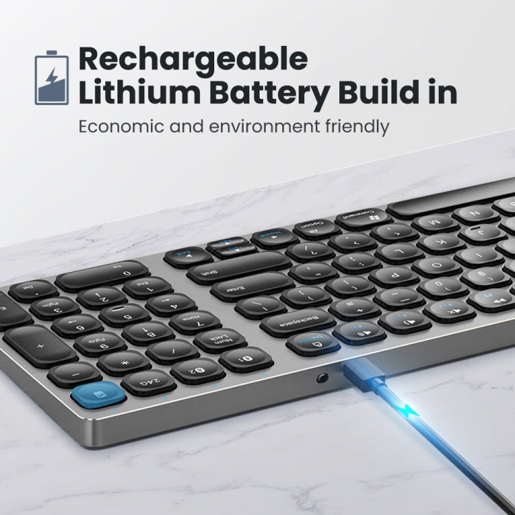 Lisslune | K4500 Wireless Bluetooth Keyboard + Three-Mode Noise-Free Mouse Set