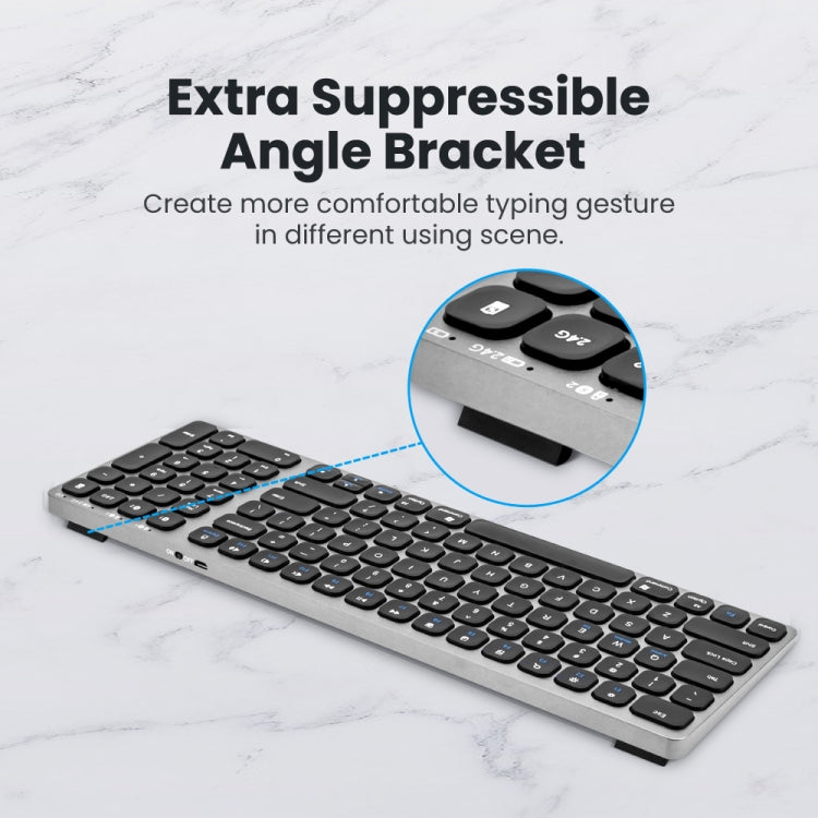 Lisslune | K4500 Wireless Bluetooth Keyboard + Three-Mode Noise-Free Mouse Set