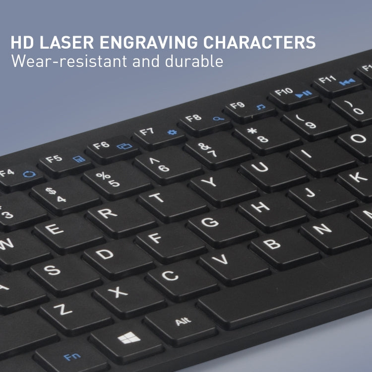 Lisslune | MKESPN 8022 2.4G Scissor Foot Ultra-slim Wireless Keyboard + Mouse Set