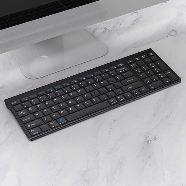 Lisslune | 109 Three-Mode Wireless Bluetooth Keyboard (Black)