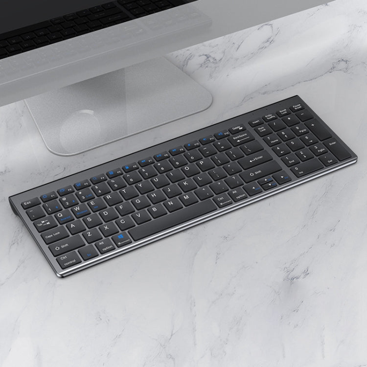 Lisslune | 109 Three-Mode Wireless Bluetooth Keyboard (Gun Metal)