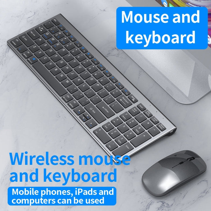 Lisslune | 109 Three-Mode Wireless Bluetooth Keyboard (Silver)