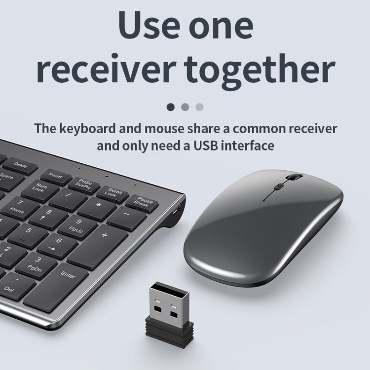 Lisslune | 109 Three-Mode Wireless Bluetooth Keyboard (Black)