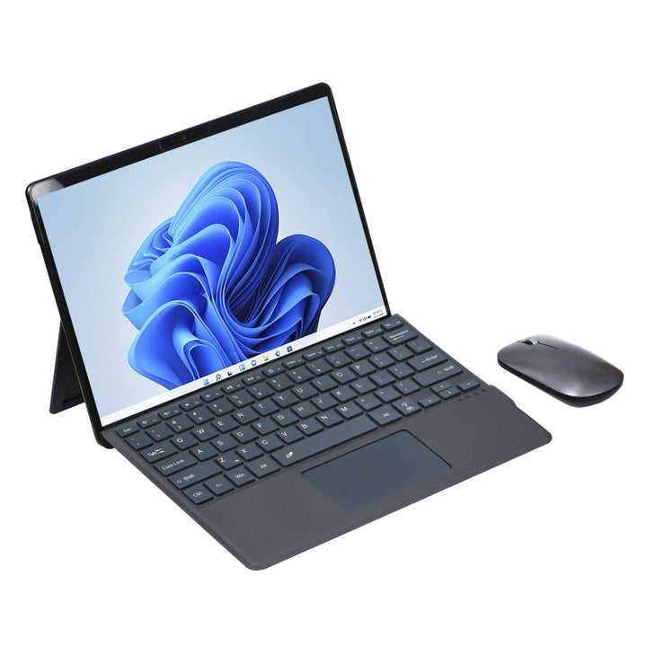 Lisslune | For Microsoft Surface Pro 8 Tablet Color Backlit Bluetooth Keyboard Leather Case with Pen Holder