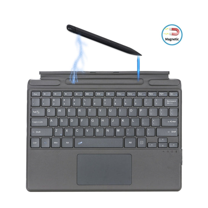 Lisslune | For Microsoft Surface Pro 8 / Pro X Tablet Bluetooth Keyboard Leather Case with Pen Slot