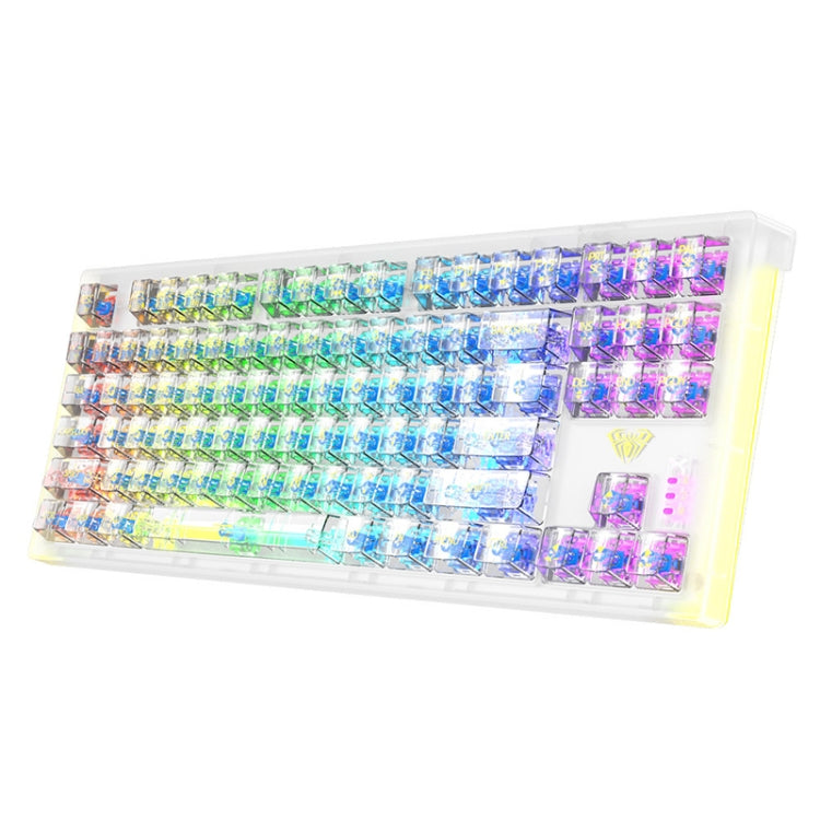 Lisslune | AULA F2183 RGB Wireless Bluetooth Keyboard (White)