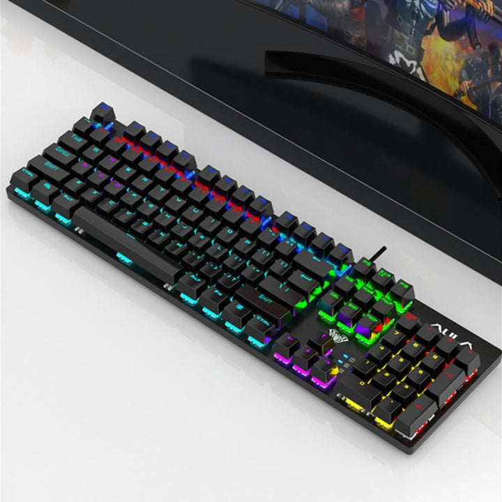 Lisslune | AULA S2022 USB Wired Mechanical Keyboard (Black)
