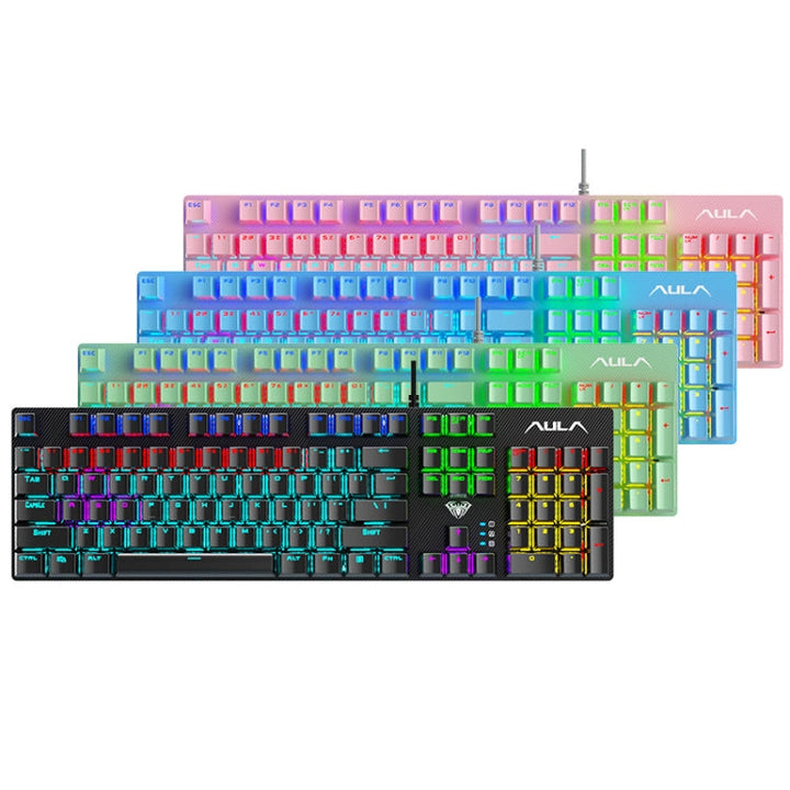 Lisslune | AULA S2022 USB Wired Mechanical Keyboard (Black)