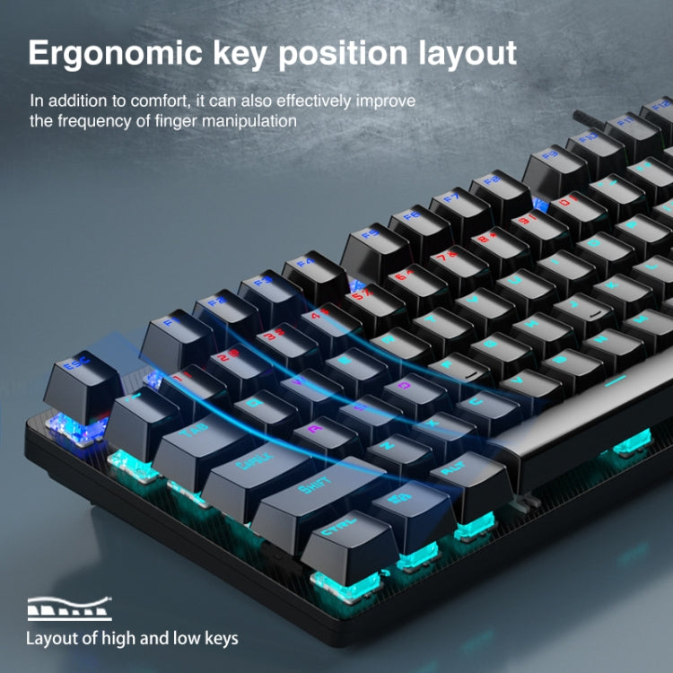 Lisslune | AULA S2022 USB Wired Mechanical Keyboard (Black)