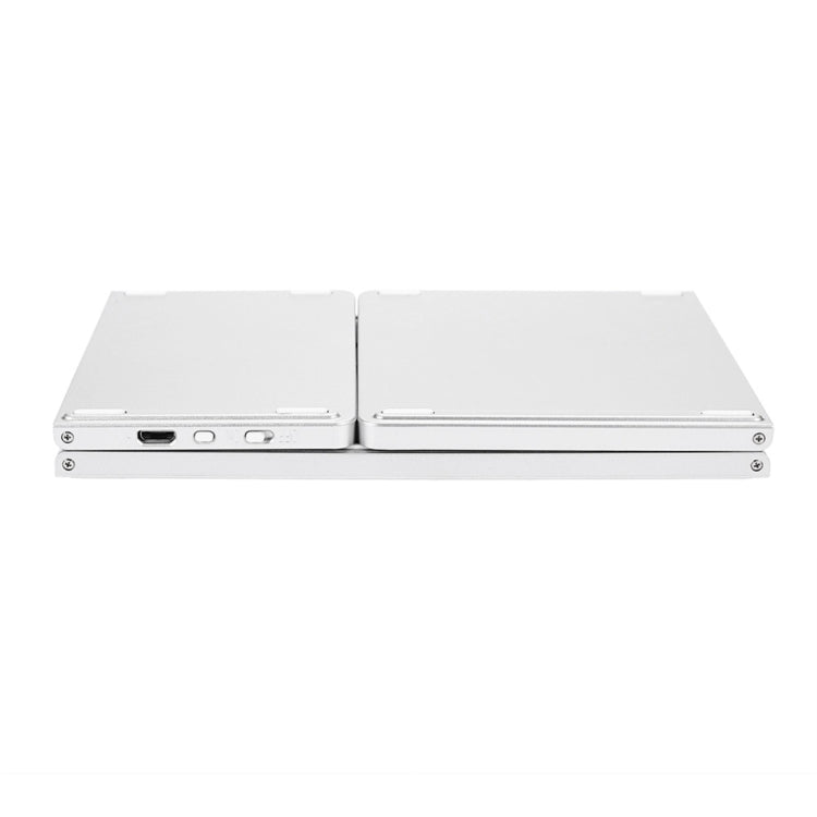 Lisslune | B033 Rechargeable 3-Fold 64-Key Bluetooth Wireless Keyboard with Touchpad (Silver)