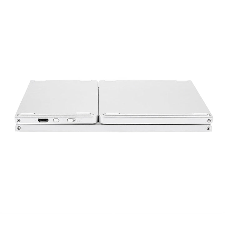 Lisslune | B033 Rechargeable 3-Fold 64-Key Bluetooth Wireless Keyboard with Touchpad (Silver)