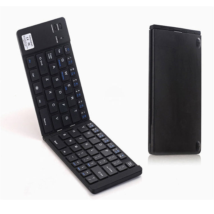 Lisslune | F66 Folding Bluetooth Wireless 66-Key Keyboard, Supports Android / Windows / iOS (Black)