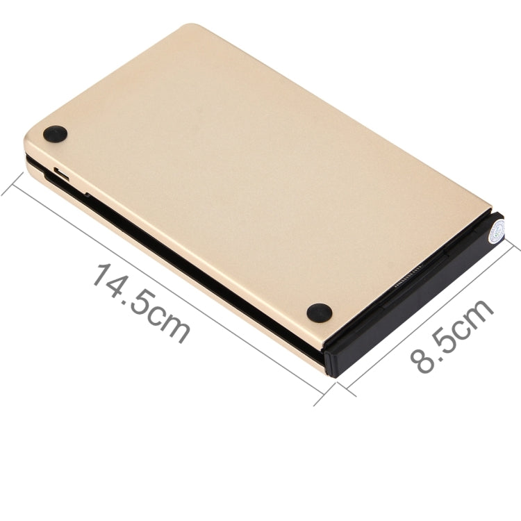 Lisslune | F66 foldable Bluetooth Wireless 66-key keyboard, supports Android / Windows / iOS (Gold)