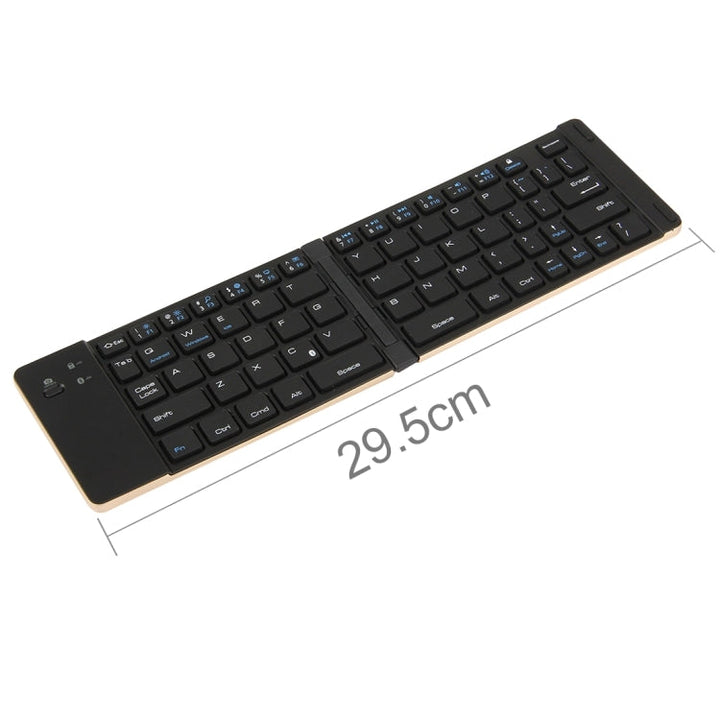 Lisslune | F66 foldable Bluetooth Wireless 66-key keyboard, supports Android / Windows / iOS (Gold)