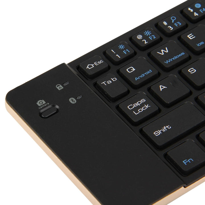 Lisslune | F66 foldable Bluetooth Wireless 66-key keyboard, supports Android / Windows / iOS (Gold)