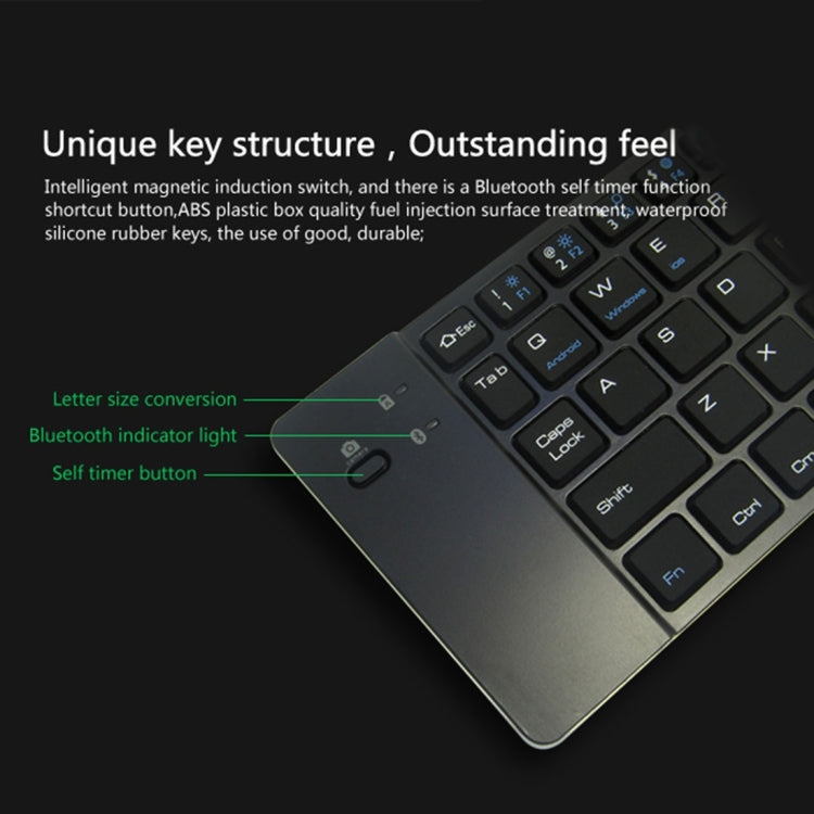 Lisslune | F66 Folding Bluetooth Wireless 66 Keys Keyboard, Supports Android / Windows / iOS (Rose Gold)