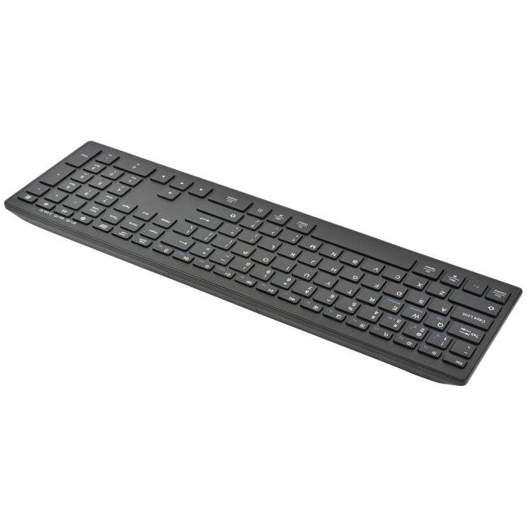 Lisslune | 169 2.4Ghz + Bluetooth Dual Mode Wireless Keyboard, Compatible with iSO & Android & Windows (Black)