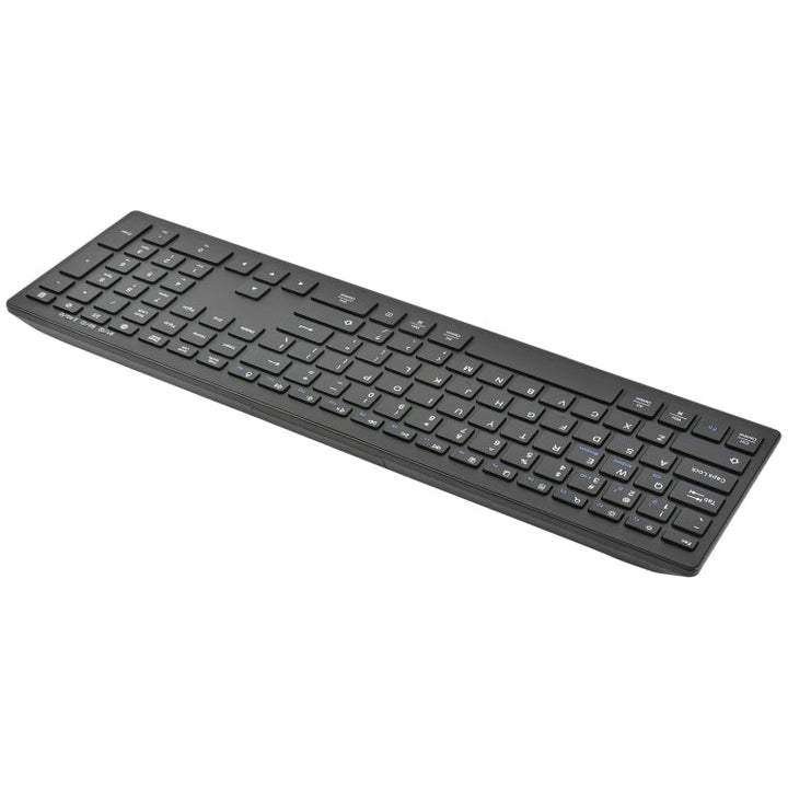 Lisslune | 169 2.4Ghz + Bluetooth Dual Mode Wireless Keyboard, Compatible with iSO & Android & Windows (Black)