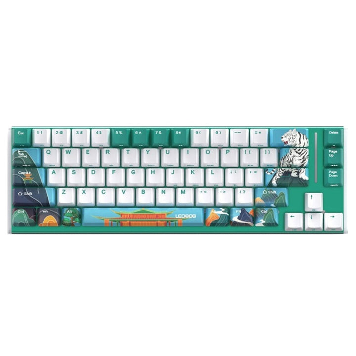 Lisslune | LEOBOG K67 2.4G Bluetooth Wireless RGB Three Modes Customized Mechanical Keyboard, Ice Crystal Switch (Green)