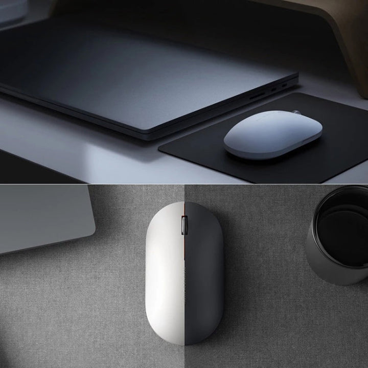 Lisslune | Original Xiaomi 2.4GHz 125HZ 1000DPI rechargeable ultra-thin computer mouse 2(Black)