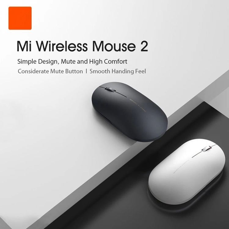 Lisslune | Original Xiaomi 2.4GHz 125HZ 1000DPI Rechargeable Ultra-thin Computer Mouse 2(White)