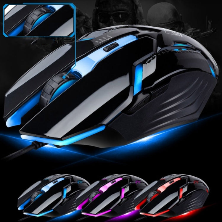 Lisslune | Chasing Leopard G700 USB RGB backlit wired optical gaming mouse and keyboard set, keyboard cable length: 1.35m, mouse cable length: 1.3m (Black)