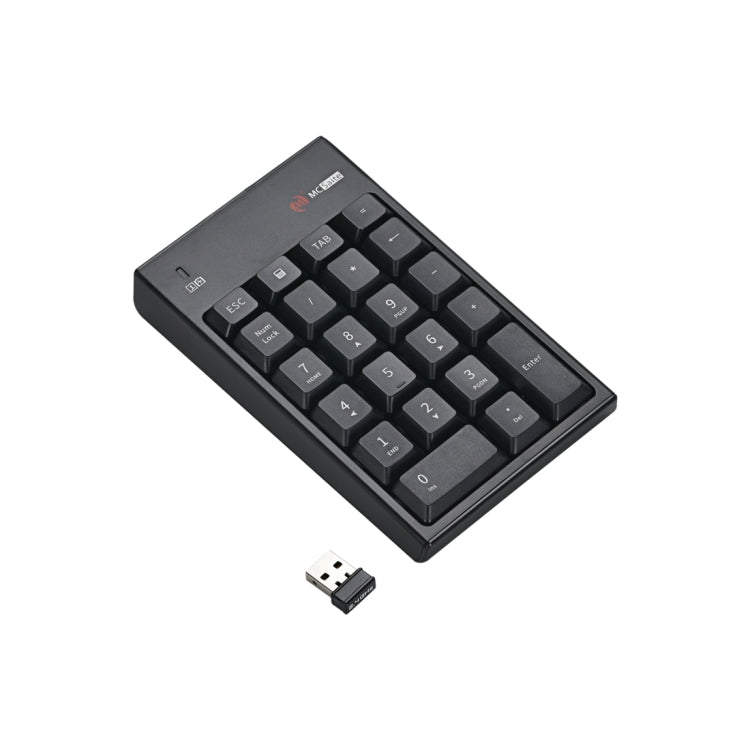 Lisslune | MC Cable MC-61CB 2.4GHz Wireless Mouse + 22-Key Numeric Keypad Keyboard with USB Receiver Set for Computer PC Laptop (Black)