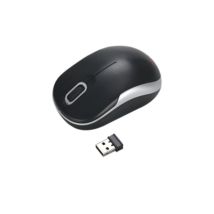 Lisslune | MC Cable MC-61CB 2.4GHz Wireless Mouse + 22-Key Numeric Keypad Keyboard with USB Receiver Set for Computer PC Laptop (Black)