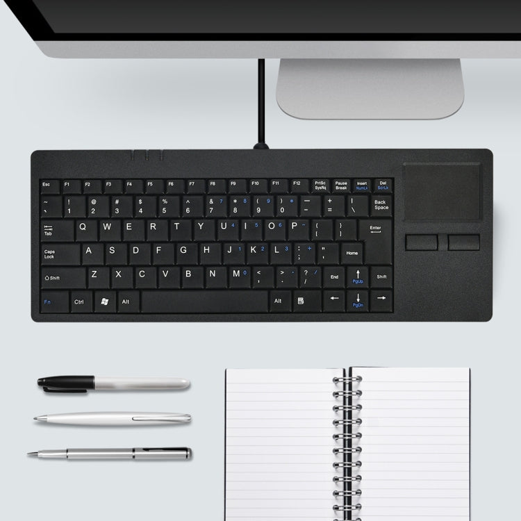 Lisslune | MC-818 82 Keys Touchpad Ultra-thin Wired Computer Keyboard
